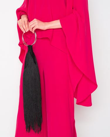 Black Halo(ブラック ヘイロー)のパンツセットアップ結婚式やパーティーにぴったりのレンタルアイテム。