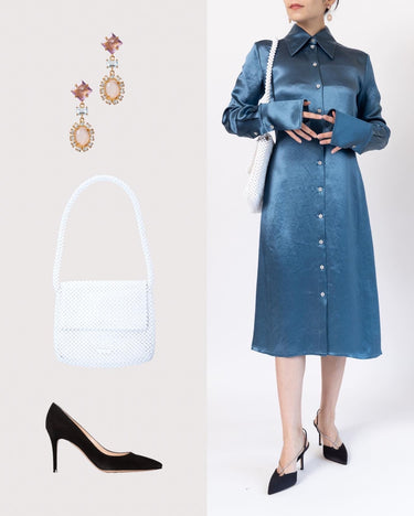 Acne Studios(アクネ ストゥディオズ)のミディドレス結婚式やパーティーにぴったりのレンタルアイテム。