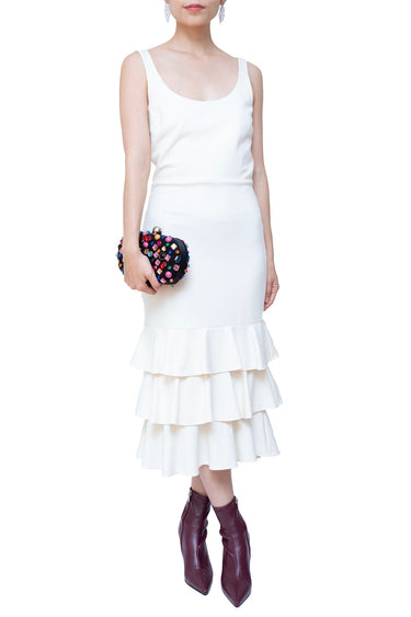 Amanda Uprichard(アマンダ アプリチャード)のミディドレス結婚式やパーティーにぴったりのレンタルアイテム。