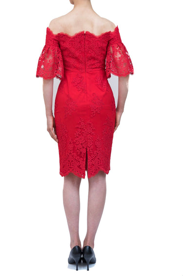 Badgley Mischka(バッジェリー ミシュカ)のひざ丈ドレス結婚式やパーティーにぴったりのレンタルアイテム。