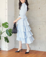 レンタルドレス|Batsheva|水色|ミディ丈|二次会