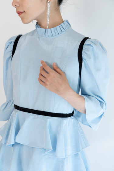 レンタルドレス|Batsheva|水色|ミディ丈|二次会