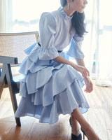 レンタルドレス|Batsheva|水色|ミディ丈|二次会