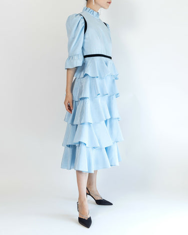 レンタルドレス|Batsheva|水色|ミディ丈|二次会