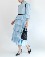 レンタルドレス|Batsheva|水色|ミディ丈|二次会