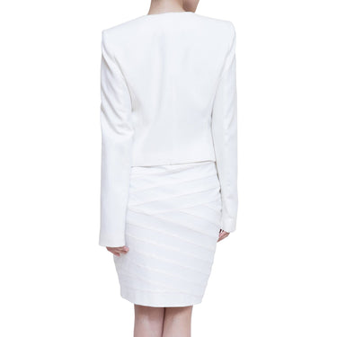 Bcbgmaxazria(ビーシービージーマックスアズリア)のドレスジャケット結婚式やパーティーにぴったりのレンタルアイテム。