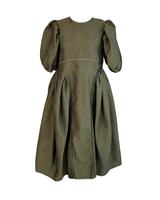 レンタルドレス|Cecilie Bahnsen(セシリーバンセン)|グリーン|ミディ丈|結婚式お呼ばれ