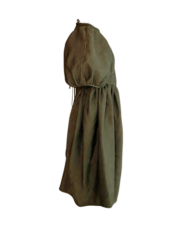 レンタルドレス|Cecilie Bahnsen(セシリーバンセン)|グリーン|ミディ丈|結婚式お呼ばれ