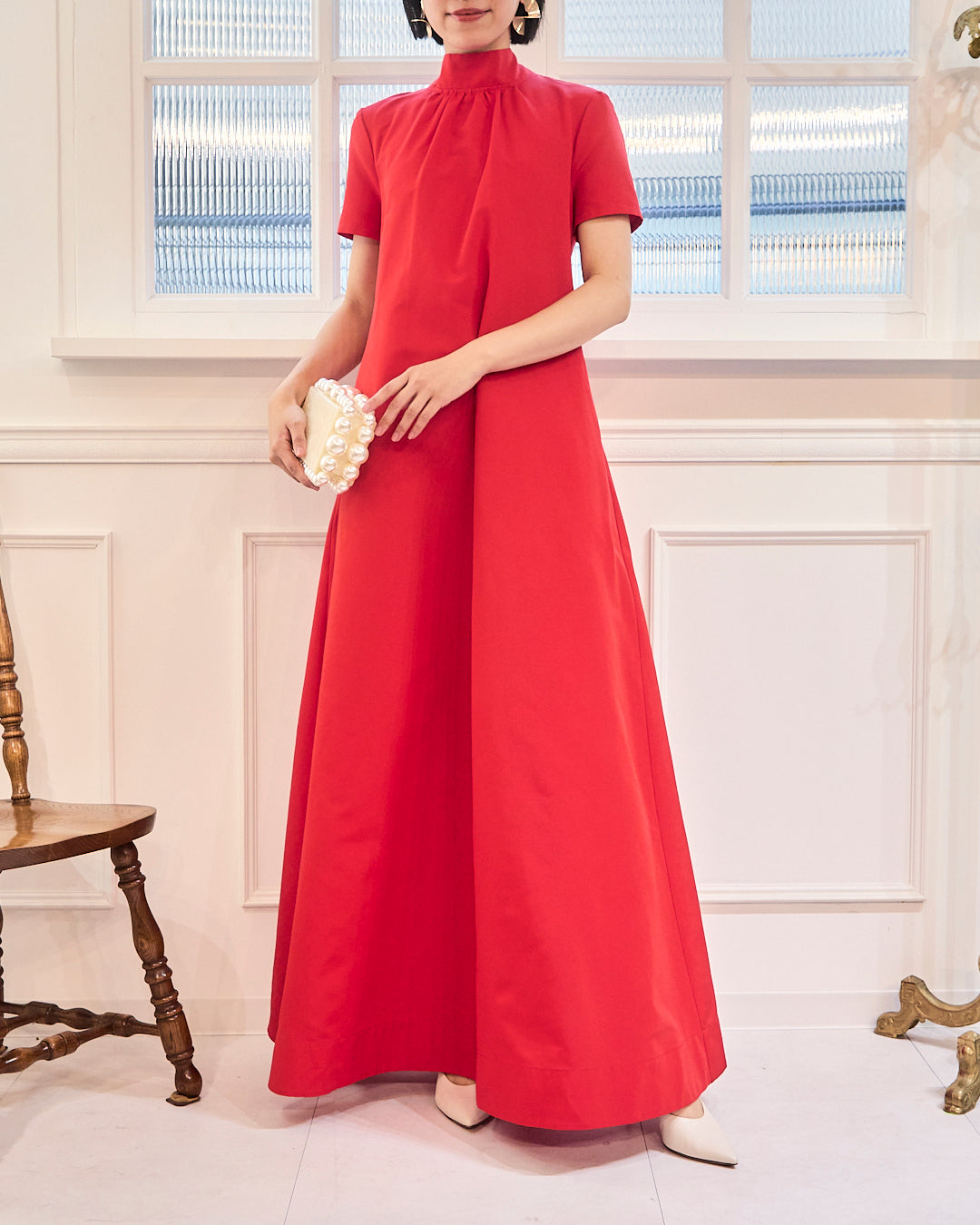 赤ロングドレス - スーツ・フォーマル・ドレス
