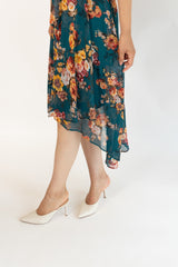 DKNY(ダナキャランニューヨーク)のミディドレス結婚式やパーティーにぴったりのレンタルアイテム。