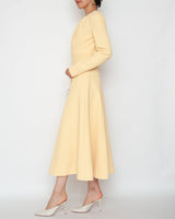 Emilia Wickstead(エミリア ウィックステッド)のミディドレス結婚式やパーティーにぴったりのレンタルアイテム。