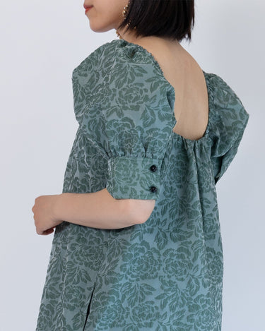 深みグリーン|レンタルドレス|結婚式お呼ばれ|Ganni