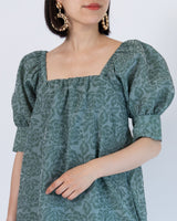 深みグリーン|レンタルドレス|結婚式お呼ばれ|Ganni