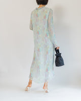 レンタルドレス|Ganni|水色|ロング丈|結婚式お呼ばれ|フォーマル