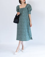 深みグリーン|レンタルドレス|結婚式お呼ばれ|Ganni