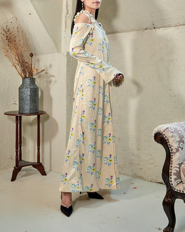 Ganni(ガニー)のロングドレス結婚式やパーティーにぴったりのレンタルアイテム。