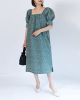 深みグリーン|レンタルドレス|結婚式お呼ばれ|Ganni