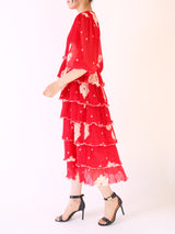 Ganni(ガニー)のミディドレス結婚式やパーティーにぴったりのレンタルアイテム。