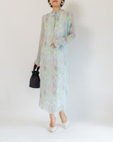 レンタルドレス|Ganni|水色|ロング丈|結婚式お呼ばれ|フォーマル