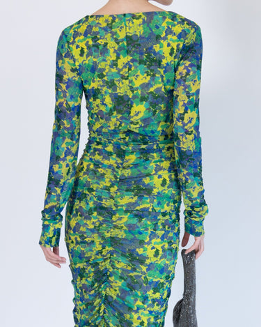 Ganni(ガニー)のミディドレス結婚式やパーティーにぴったりのレンタルアイテム。