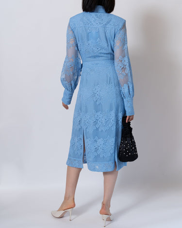 Ganni(ガニー)のミディドレス結婚式やパーティーにぴったりのレンタルアイテム。