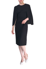 黒|ケープ付き|レンタルドレス|フォーマル|Givenchy