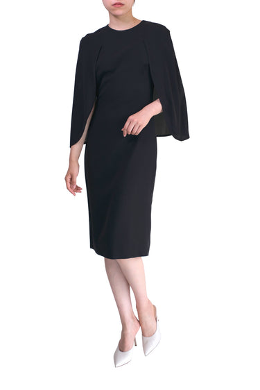 黒|ケープ付き|レンタルドレス|フォーマル|Givenchy