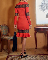 Huishan Zhang(フーシャン ツァン)のひざ丈ドレス結婚式やパーティーにぴったりのレンタルアイテム。