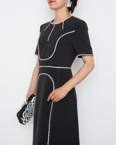 Huishan Zhang(フーシャン ツァン)のミディドレス結婚式やパーティーにぴったりのレンタルアイテム。