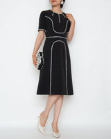 Huishan Zhang(フーシャン ツァン)のミディドレス結婚式やパーティーにぴったりのレンタルアイテム。