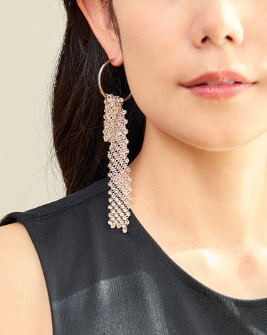 Justine Clenquet(ジュスティーヌ クランケ)のピアス結婚式やパーティーにぴったりのレンタルアイテム。