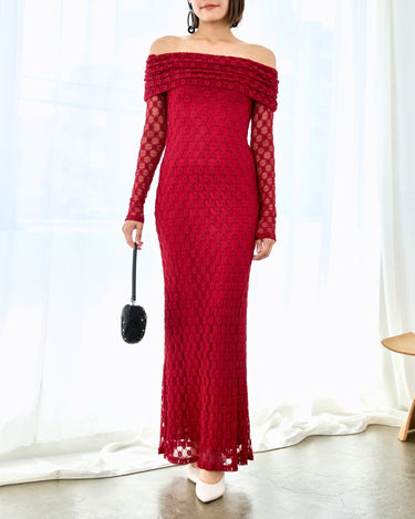 Bardot(バルドー)のロングドレス結婚式やパーティーにぴったりのレンタルアイテム。