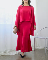 Black Halo(ブラック ヘイロー)のパンツセットアップ結婚式やパーティーにぴったりのレンタルアイテム。