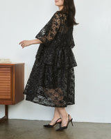 Ganni(ガニー)のミディドレス結婚式やパーティーにぴったりのレンタルアイテム。