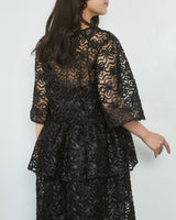 Ganni(ガニー)のミディドレス結婚式やパーティーにぴったりのレンタルアイテム。