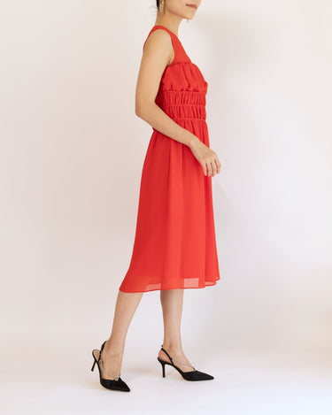 Kenzo(ケンゾー)のミディドレス結婚式やパーティーにぴったりのレンタルアイテム。