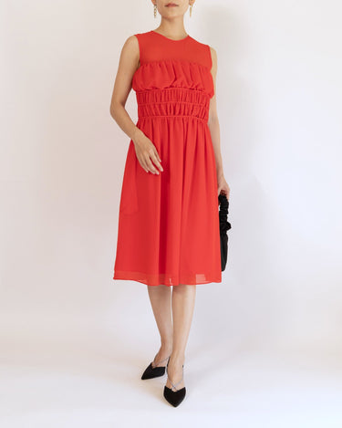 Kenzo(ケンゾー)のミディドレス結婚式やパーティーにぴったりのレンタルアイテム。