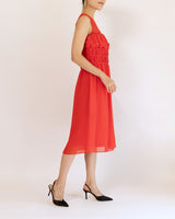 Kenzo(ケンゾー)のミディドレス結婚式やパーティーにぴったりのレンタルアイテム。