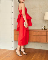 Cecilie Bahnsen(セシリー バンセン)のミディドレス結婚式やパーティーにぴったりのレンタルアイテム。