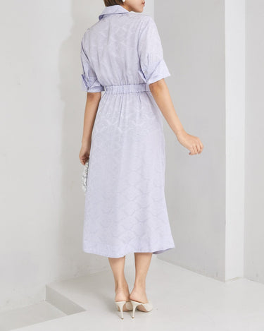 Ganni(ガニー)のミディドレス結婚式やパーティーにぴったりのレンタルアイテム。