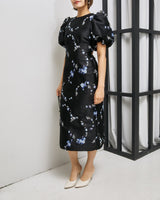 Ganni(ガニー)のミディドレス結婚式やパーティーにぴったりのレンタルアイテム。