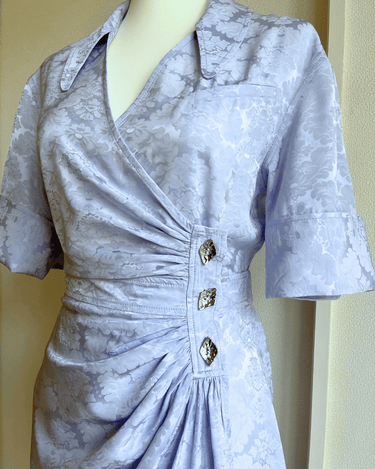 Ganni(ガニー)のミディドレス結婚式やパーティーにぴったりのレンタルアイテム。