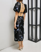 Ganni(ガニー)のミディドレス結婚式やパーティーにぴったりのレンタルアイテム。