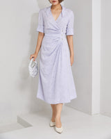 Ganni(ガニー)のミディドレス結婚式やパーティーにぴったりのレンタルアイテム。