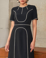 Huishan Zhang(フーシャン ツァン)のミディドレス結婚式やパーティーにぴったりのレンタルアイテム。