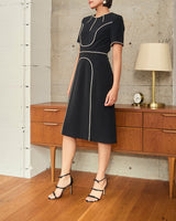 Huishan Zhang(フーシャン ツァン)のミディドレス結婚式やパーティーにぴったりのレンタルアイテム。