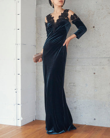 Marchesa Notte(マルケッサ ノッテ)のロングドレス結婚式やパーティーにぴったりのレンタルアイテム。