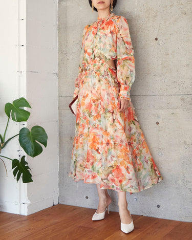 Marchesa Notte(マルケッサ ノッテ)のミディドレス結婚式やパーティーにぴったりのレンタルアイテム。