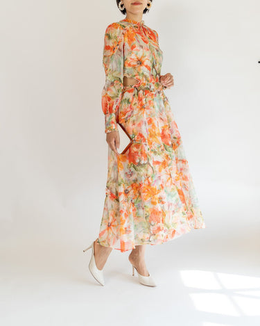 Marchesa Notte(マルケッサ ノッテ)のミディドレス結婚式やパーティーにぴったりのレンタルアイテム。