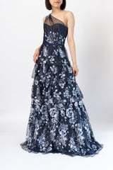 Marchesa Notte(マルケッサ ノッテ)のロングドレス結婚式やパーティーにぴったりのレンタルアイテム。